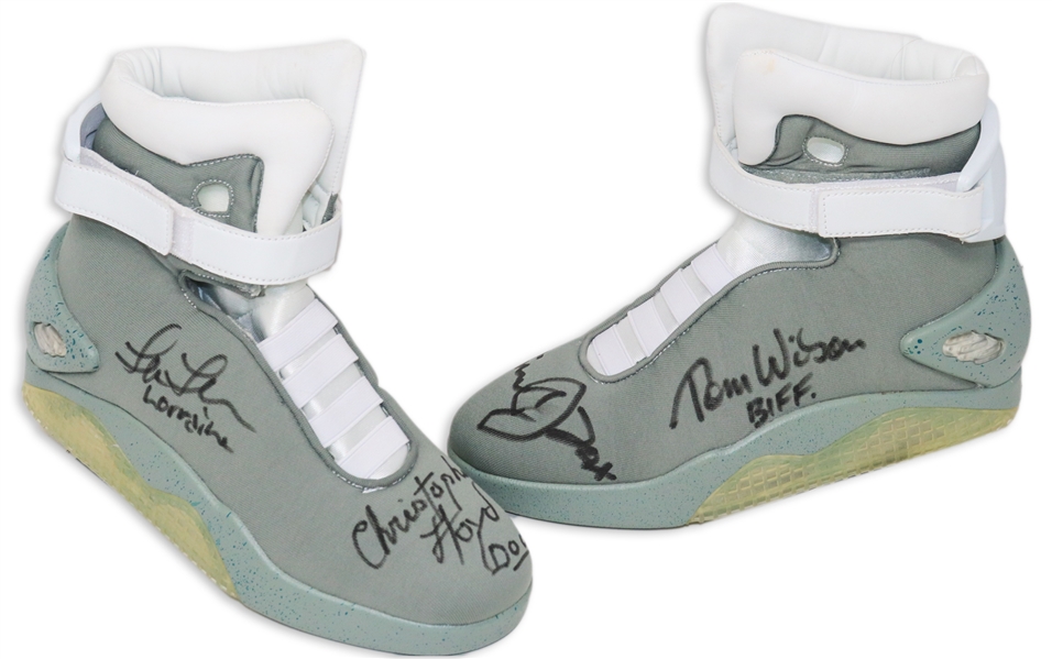 ''Back to the Future'' Cast-Signed ''Air McFly'' Lighted Shoes
